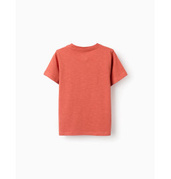 Camiseta de algodón con estampado Work of Art para niño, naranja-Zippy