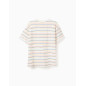 Camiseta de algodón a rayas con bolsillo para niño, multicolor-Zippy