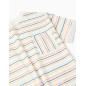Camiseta de algodón a rayas con bolsillo para niño, multicolor-Zippy
