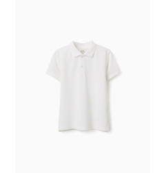Polo de manga corta en piqué de algodón para niño-Zippy