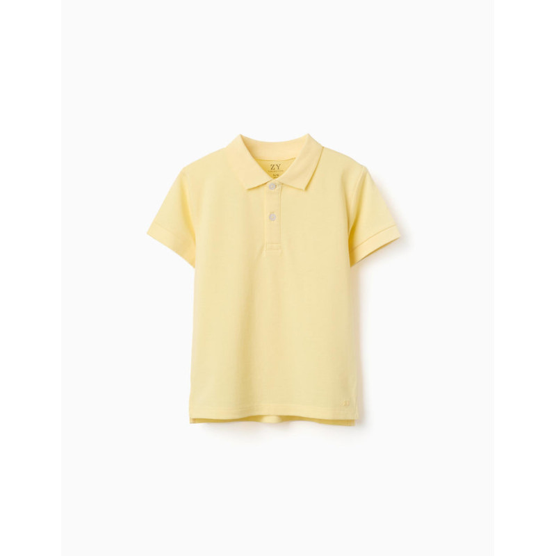 Polo de manga corta en piqué de algodón para niño-Zippy