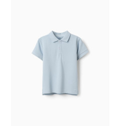 Polo de manga corta en piqué de algodón para niño-Zippy