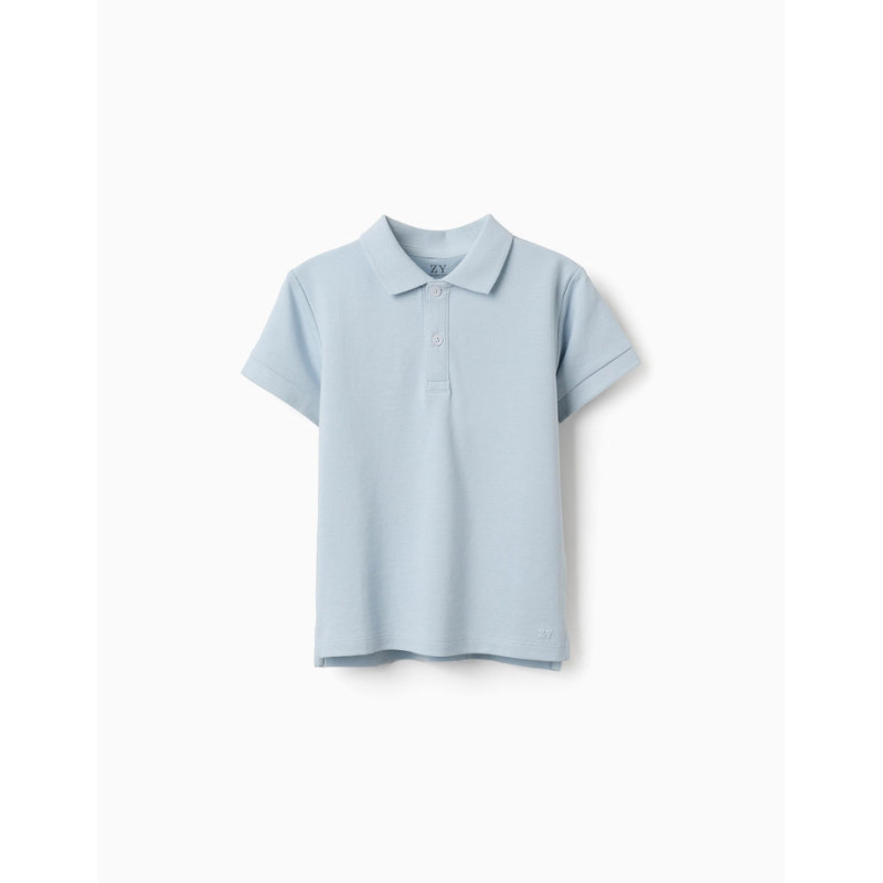 Polo de manga corta en piqué de algodón para niño-Zippy