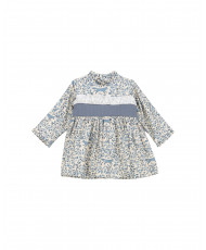 Minidress Monte con Lazada Azul-Tartaleta
