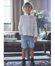 Conjunto Camisa Pekin y Pantalón Gonzo Azul-Tartaleta