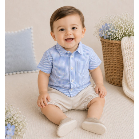 Conjunto bebé niño Familia Azul de Primavera-Alida Kids