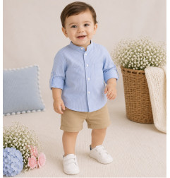 Camisa niño Familia Azul de Primavera-Alida Kids
