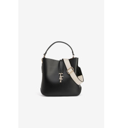 Bolso negro con asa ancha-Tiffosi
