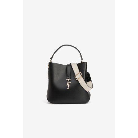 Bolso negro con asa ancha-Tiffosi