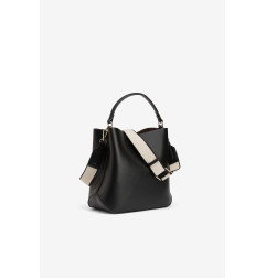 Bolso negro con asa ancha-Tiffosi
