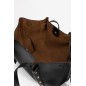 Bolso shopper negro minimalista-Tiffosi