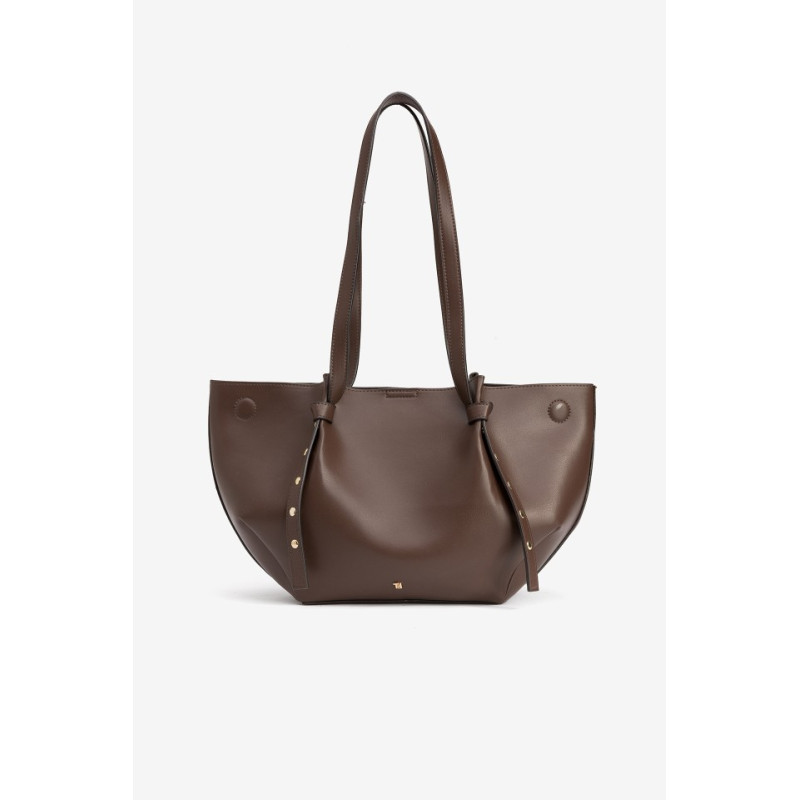 Shopper marron chocolate-Tiffosi