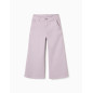 Pantalón ancho de sarga con cuatro bolsillos para niña, lila claro-Zippy