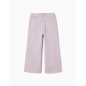Pantalón ancho de sarga con cuatro bolsillos para niña, lila claro-Zippy
