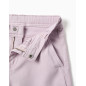Pantalón ancho de sarga con cuatro bolsillos para niña, lila claro-Zippy