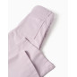 Pantalón ancho de sarga con cuatro bolsillos para niña, lila claro-Zippy