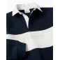 Sudadera con cuello polo y colour block para niño, blanco/azul marino-Zippy