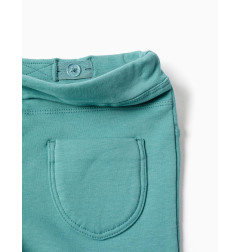 Jeggings de campana perchados para niña, azul verdoso-Zippy