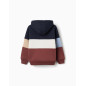 Sudadera de felpa con capucha y bloque de colores para niño, multicolor-Zippy