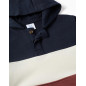 Sudadera de felpa con capucha y bloque de colores para niño, multicolor-Zippy
