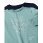 2 camisetas de manga larga con estampados de arte para niña, verde/azul-Zippy