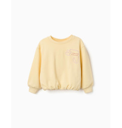 Sudadera de algodón con estampado Creativity para niña, amarillo-Zippy