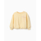 Sudadera de algodón con estampado Creativity para niña, amarillo-Zippy