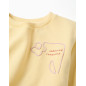 Sudadera de algodón con estampado Creativity para niña, amarillo-Zippy