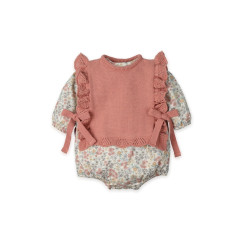 Pelele tejido con chaleco tricot liberto romantic-Mac Ilusión