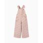 Peto de pierna ancha de sarga con estampado floral para niña, rosa-Zippy
