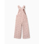 Peto de pierna ancha de sarga con estampado floral para niña, rosa-Zippy
