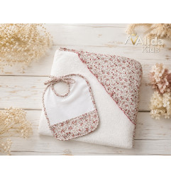 Pack Capa de Baño y Babero familia Marieta 1m×1m-Sardon