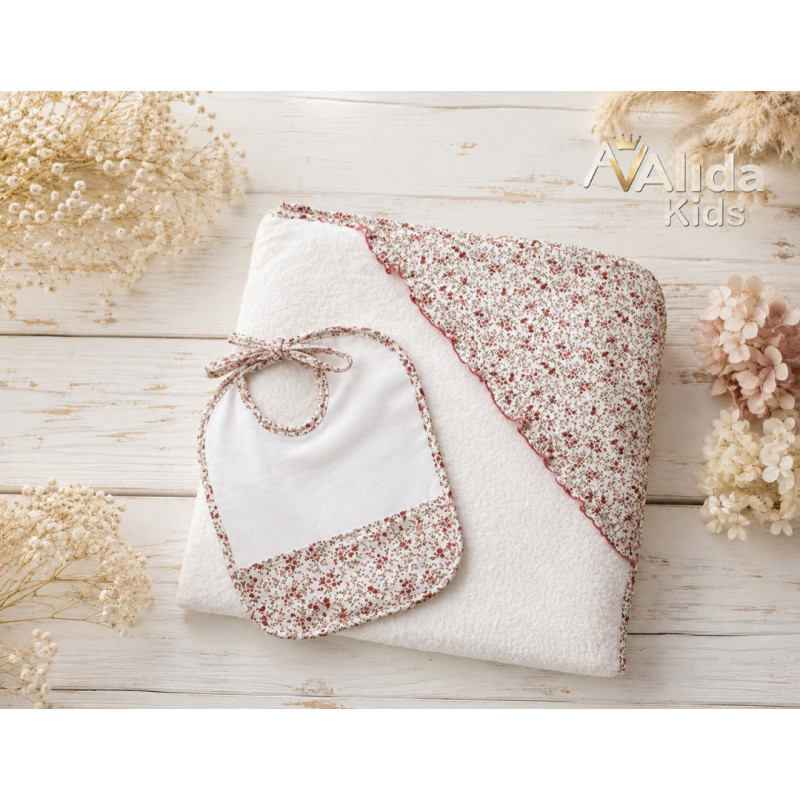 Pack Capa de Baño y Babero familia Marieta 1m×1m-Sardon