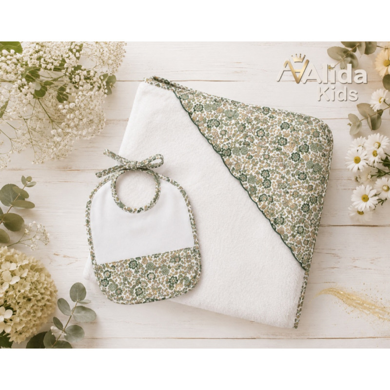 Pack Capa de Baño y Babero Familia Jade 1m×1m-Sardon