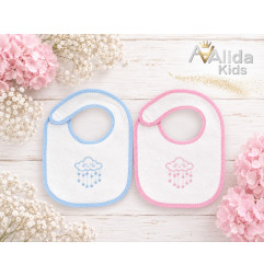Babero plastificado Familia Nube-Sardon