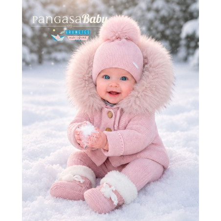 Trenka Luxury Pelo Rosa Empolvado - Pangasa Baby