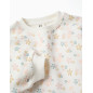 Conjunto de chándal perchado con estampado floral para niña, blanco/rosa-Zippy