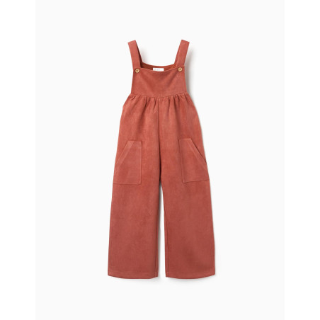 Peto de pierna ancha con bolsillos para niña, terracota-Zippy