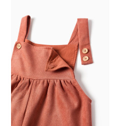 Peto de pierna ancha con bolsillos para niña, terracota-Zippy