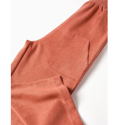 Peto de pierna ancha con bolsillos para niña, terracota-Zippy