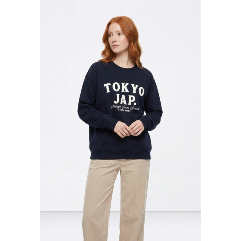 Sudadera azul estilo casual-Tiffosi