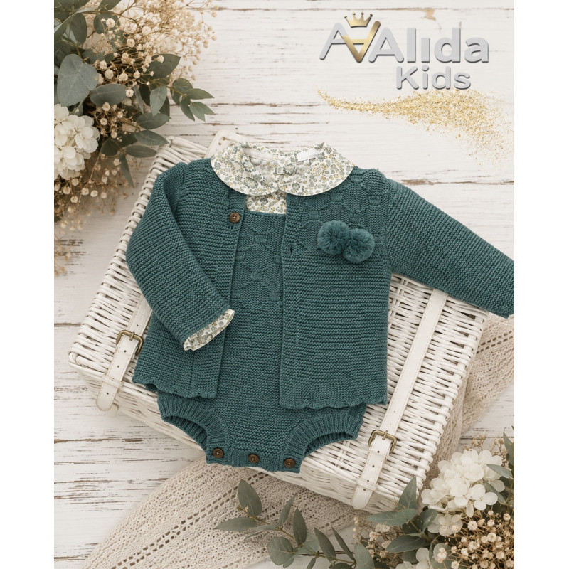 Conjunto 3 Piezas Verde Jade-Sardon