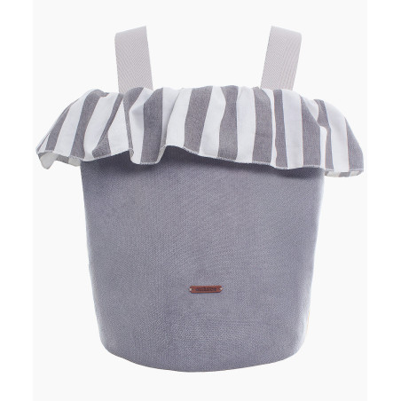 BOLSO BOMBONERA CA RAYA GRIS ANTRACITA-Uzturre
