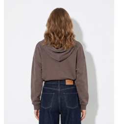 Sudadera oversize gris con capucha-Tiffosi