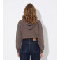 Sudadera oversize gris con capucha-Tiffosi