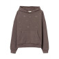Sudadera oversize gris con capucha-Tiffosi