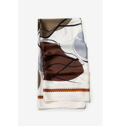 Pañuelo beige estampado moderno ODESSA-Tiffosi