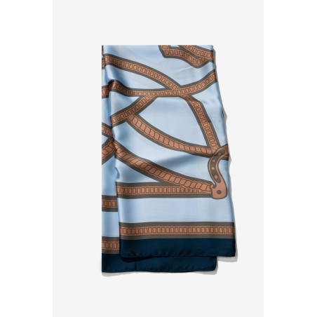 Pañuelo azul con estampado ONYX-Tiffosi
