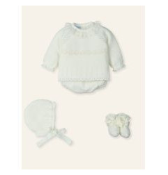 Conjunto Bebé 4 Piezas Crudo-Mac Ilusión