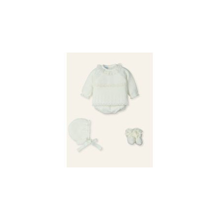 Conjunto Bebé 4 Piezas Crudo-Mac Ilusión